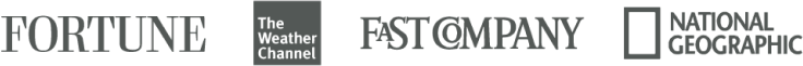 Fortune, The Weather Channel, Fast Company, National Geographic